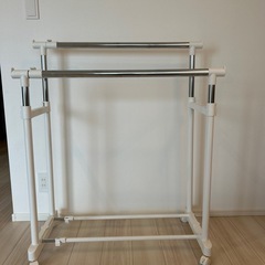 ハンガーラック　ダブル