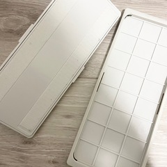 フローリングモップ＆収納ケース🧹無印良品、掃除用具の画像