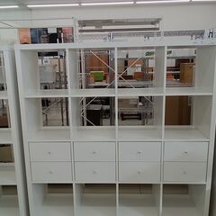 ★ジモティ割あり★  飾り棚 ホワイト H147.5×D39×W...