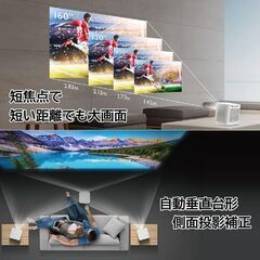 （美品）BenQ GK100 4K 短焦点 LEDホームプロジェクターの画像