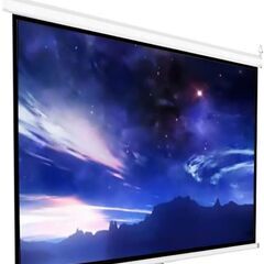 100インチ16:9 プロジェクタースクリーン 吊り下げの画像