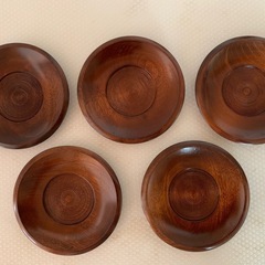 茶托　木製　5枚セット