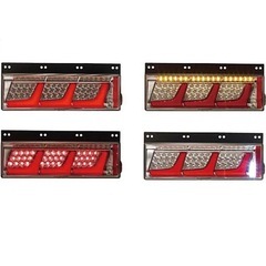 3連オールLEDリアコンビネーションランプトラック用大型、トレーラーヘッド、シャーシランプの画像