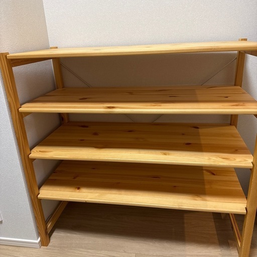無印良品　パイン材ユニットシェルフ　86cm 小