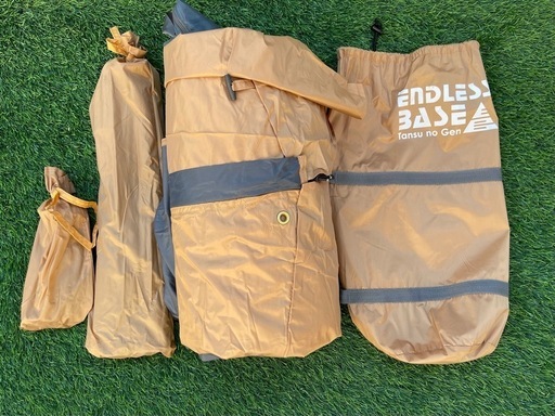 受け渡し者決定！！ENDLESS BASE オールシーズン使える 1人用 コットテント コンパクト ソロテント 幅70 軽量 収納袋付　テントのみ