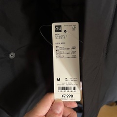 GU購入 ヒートパテッドモッズコート 新品の画像
