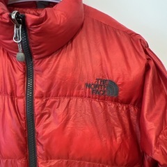ノースフェイス　ダウン　ヌプシ　アウター　レディース　キッズ　サミット　レッドの画像