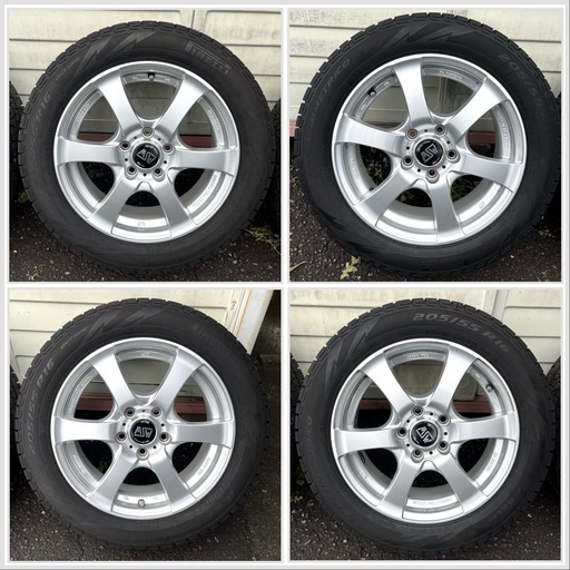 スタッドレスタイヤ　ゴルフ　205/55R16