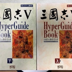 三国志V     ソフト　ハイパーガイドブック上下の画像