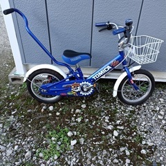 ★［八4896］トミカ　14インチ自転車(子供用)　現在サドルの...