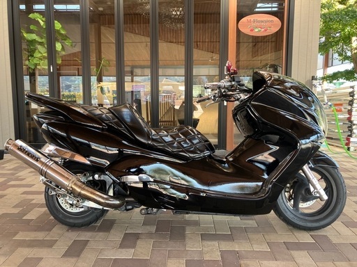 商談中❗️HONDA　フォルツァZ MF08 ブラックカスタム　オールペイント　LED 社外マフラー　エアクリーナー　ローダウン　消耗品交換　機関良好