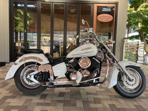 大幅値下げ❗️予備検査付き！YAMAHA ドラックスター1100 クラシック　VP13J ホワイトパール&シルバー　オールペイント　機関良好　消耗品交換