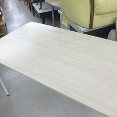 ② シンプルテーブル幅120cm ミーティングテーブル ナチュラル フリーデスク PCデスク ダイニングテーブルとしても アール・エフ・ヤマカワ ☆ 札幌市 北区 屯田 の画像