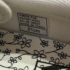 未使用品VANS花柄スニーカー21cmの画像