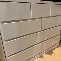 白 チェスト タンス 衣装ケース  引き出しの画像
