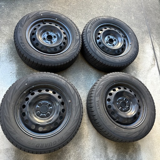【取引完了】美品　アクア　2021年　製造　スタッドレスタイヤ　ヨコハマ　アイスガード　ＩＣＥ　ＧＵＡＲＤ　185/65R15 YOKOHAMA 小型車　コンパクトカー　185/65/15　15インチ