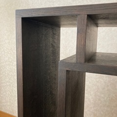 無垢材スツール　ブラックの画像