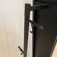 ニトリ　ハンガーラック付きスタンドミラーの画像