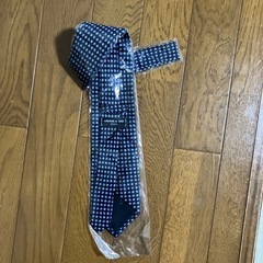 ネクタイ ネイビー 幾何学模様の画像