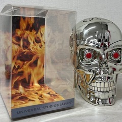 【中古品】廃盤 レア　USJ ターミネーター 顔 置物 小物入れ...