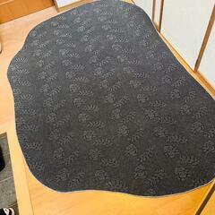 北欧モダンアシンメトリーラグ ライトブラウン 160cm×230cmの画像