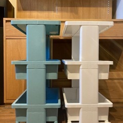 3段ワゴン　2個セット