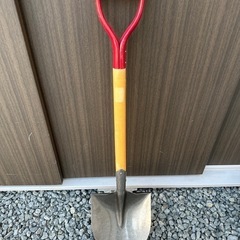 （売約済）角スコップ 剣先　除雪 木柄　