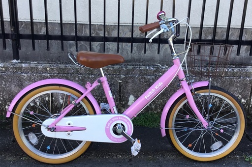 ＜動作美品車＞スイッチキッズ・18インチ子供自転車・ピンク