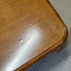 【美品‼️】ユアサ 120cm幅家具調コタツ カジュアルこたつ コントローラー付き 長方形 木製ブラウン♪の画像
