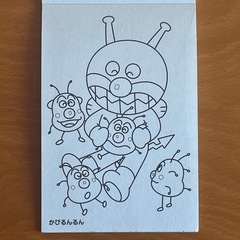 アンパンマン ぬり絵 シール付きの画像