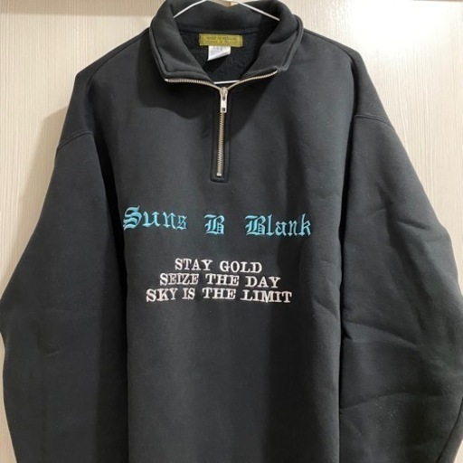 【即完品、人気】　Suns B Blank ハーフジップ