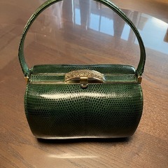 群馬可能　ワニ革  ハンドバッグ　