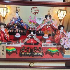 ひな人形　雛人形　お雛様 ひな祭り ガラスケース入り　箱付き