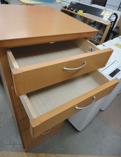 モーブル スリム7段チェスト 幅45㎝ 大川家具 ブラウン系 キャビネット 