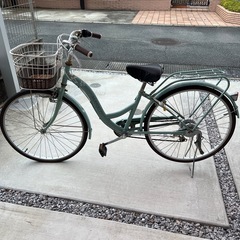 自転車　26インチ　前輪パンク