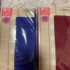 【値下】全て未使用！カラータイツ4本カラートレンカ1本計5本まとめての画像