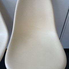 ダイニングチェア2脚　イエロー　ベランダ用としても　　の画像