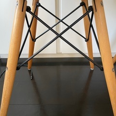 ダイニングチェア2脚　イエロー　ベランダ用としても　　の画像