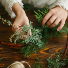 [ 清瀬駅近く ] 生花で香るクリスマスリースを作ろう・ワークショップの画像