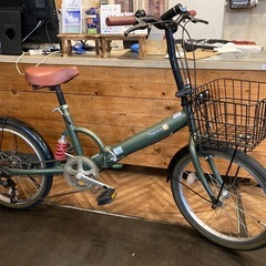 【チェーン新品！サスペンション付き】6段変速　20インチ折りたた...