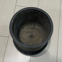 モルタル　プランター　6号　直径18cm 受け皿付きの画像