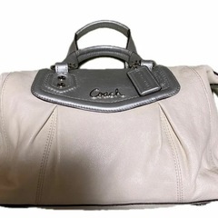 ハンドバッグ　コーチ　coach ホワイト 2way
