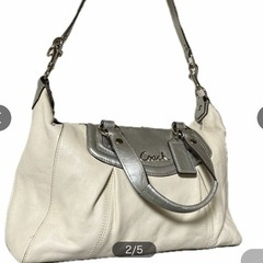 ハンドバッグ　コーチ　coach ホワイト 2wayの画像