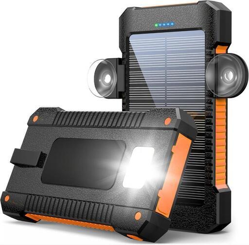 【新品未使用】モバイルバッテリー\n\n ソーラー充電 38800mAh 2USB出力ポート LEDライト付き \n\n   \n\n\n\n