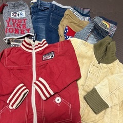 【取引中】【90-100cmキッズパンツ&冬用アウター7点】