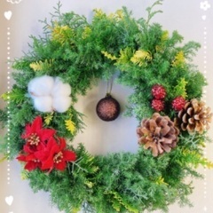初めての方大歓迎💕ミニツリー🎄アレンジ作りの画像