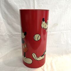 ミッキーマウス＆グーフィー BASEBALL　ゴミ箱  トラッシュｶﾝ  スチール　の画像