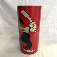 ミッキーマウス＆グーフィー BASEBALL　ゴミ箱  トラッシュｶﾝ  スチール　の画像