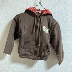 未使用品 95㎝ 裏起毛 フルジップアウター