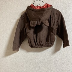 未使用品 95㎝ 裏起毛 フルジップアウターの画像